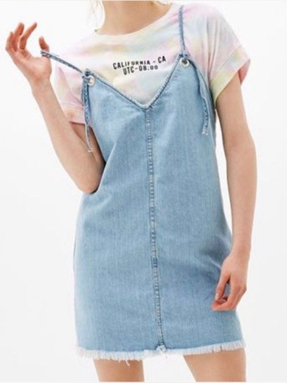 Bershka Light Blue Mini Dress